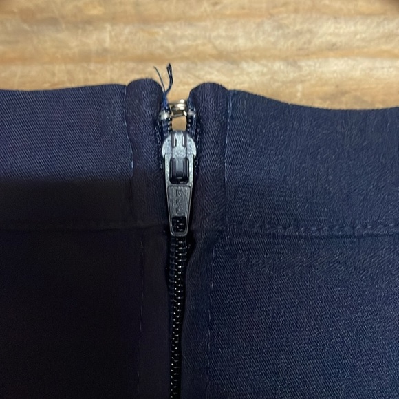 Trixxi size 11 Navy Blue High-neck Bodycon Super Stretchy Form Fitted Mini Dress - Picture 8 of 9